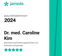 Jameda Qualitätszertifikat Dr. med. Caroline Kim