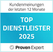 Banner Provenexpert Top Dienstleister 2025